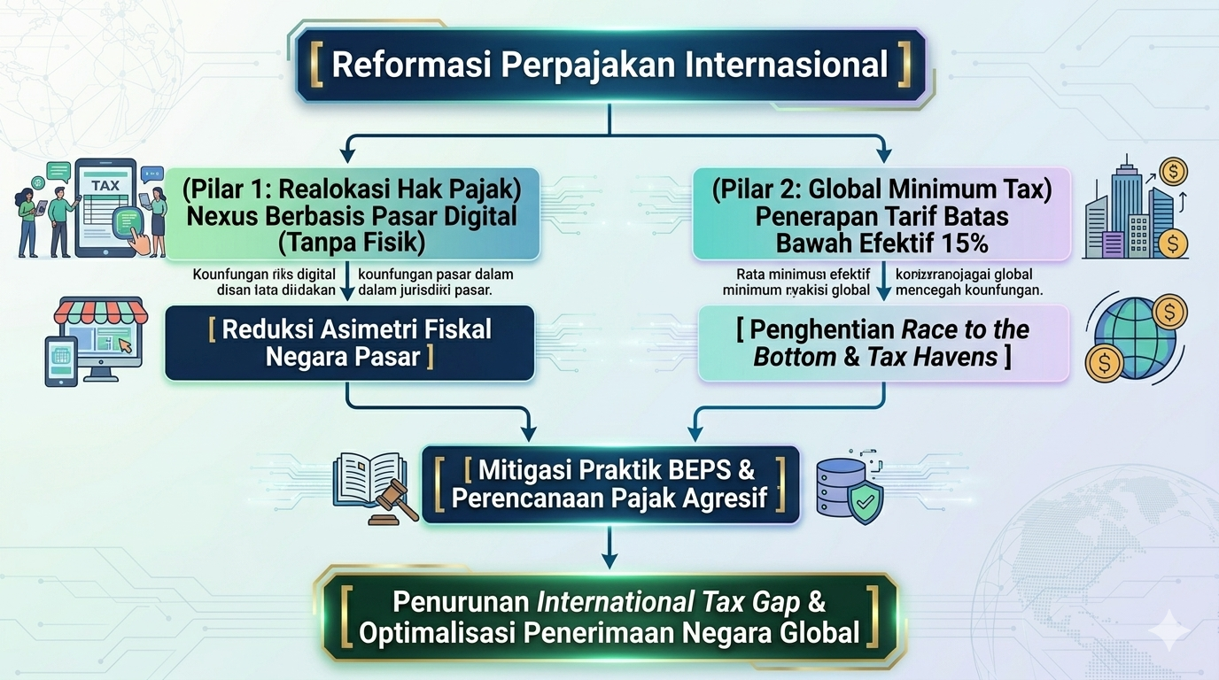 Rekonstruksi Arsitektur Perpajakan Internasional: Mengurai Konsensus Pilar Global dan Mitigasi Base Erosion and Profit Shifting (BEPS) dalam Ekonomi Digital